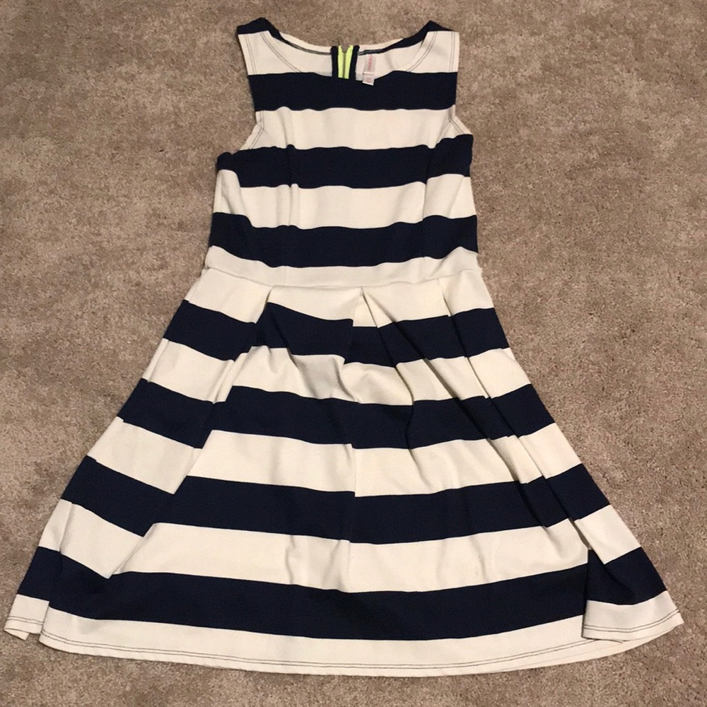 Comfy Navy Striped Dress